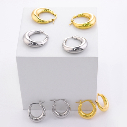 耳環(huán)代工定制圓弧形立體耳環(huán)首飾代工