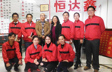 【恒達(dá)鑫鈦鋼首飾代工】臺(tái)灣客戶歐陽(yáng)先生來(lái)廠考察